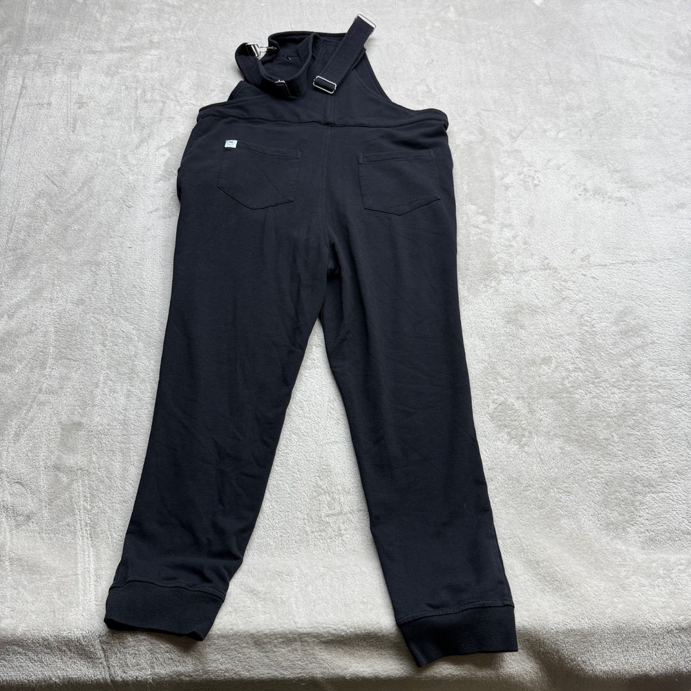 Swoveralls Sweatpant Overalls Womens Small Black French Terry Jogger Comfortcore - Picture 9 of 14